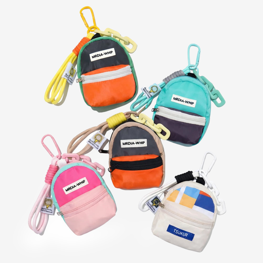 STM TAPONY candy drop Jjokkomi backpack pouch ivory 디테일
