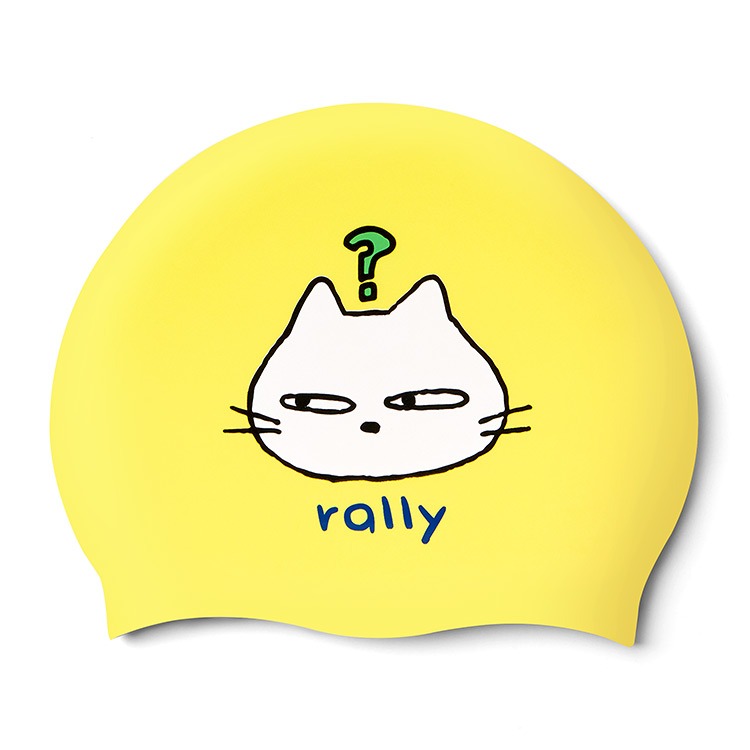 RALLY Cats Silicone Swim Cap Yellow PRUC903 YEL 상품컷