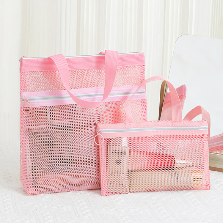 STM TAPONY Two Way Mesh Bag Pink 상품컷