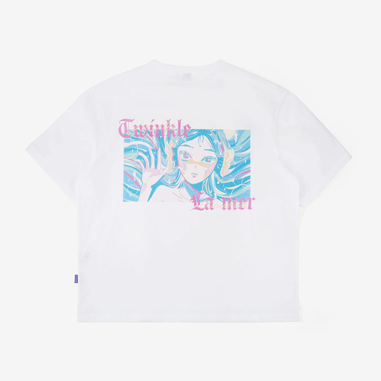 KITSCH PITCH レディース Siren オーバーサイズTシャツ オフホワイト [KF2LTS003 ビーチウェア] 디테일