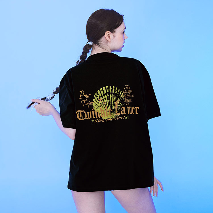 レディース La Mer Clam オーバーサイズTシャツ ブラック