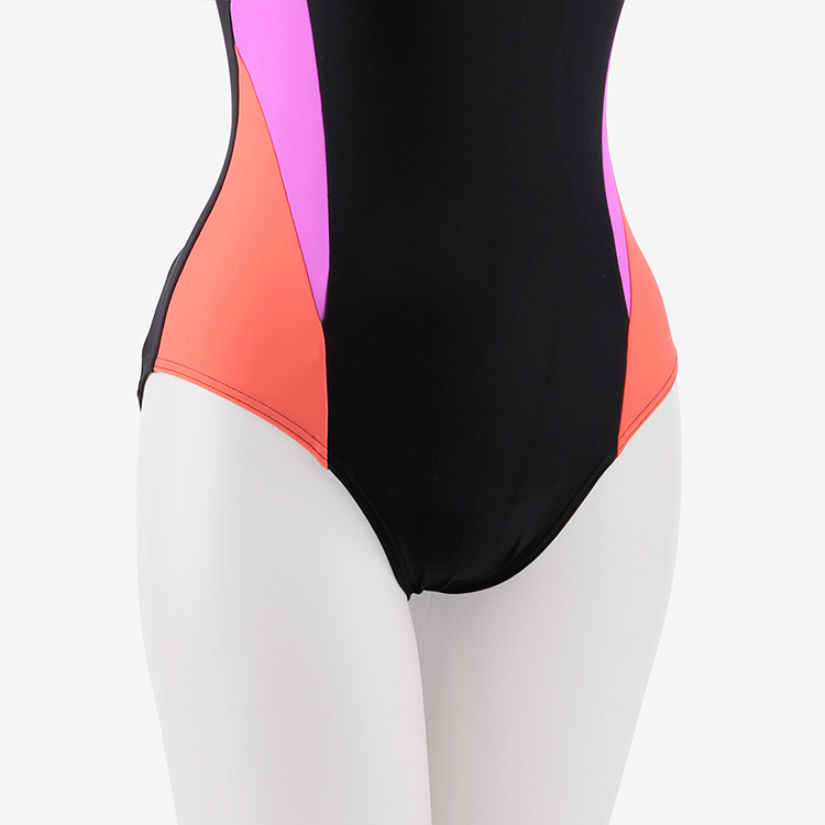 SPEEDO レディース Colorblock Splice Muscleバック水着 パープルアジアンフィット [8-00449510510 トレーニング水着] 디테일