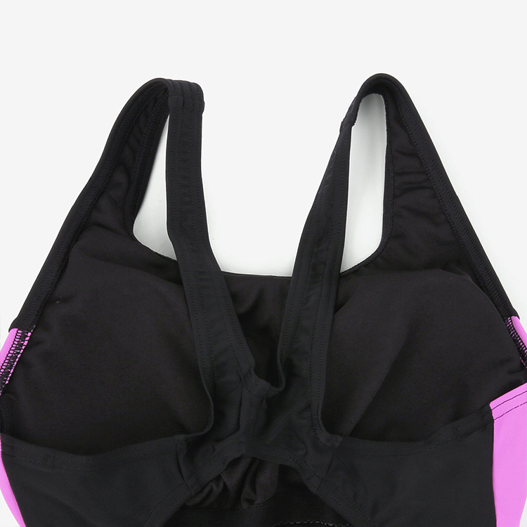 SPEEDO レディース Colorblock Splice Muscleバック水着 パープルアジアンフィット [8-00449510510 トレーニング水着] 디테일