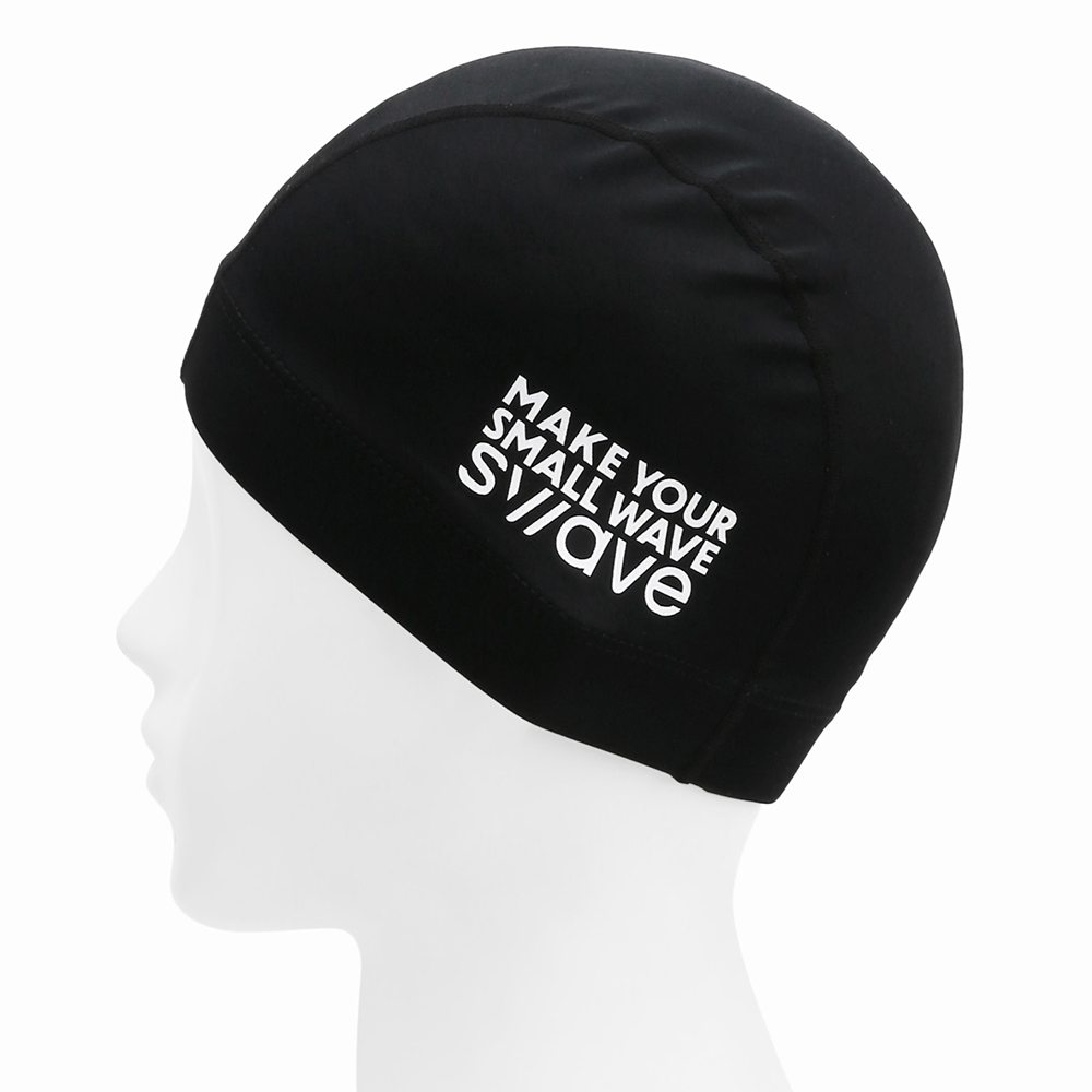 SWAVE Basic Span Swim Cap Black [SF1USC004] 디테일