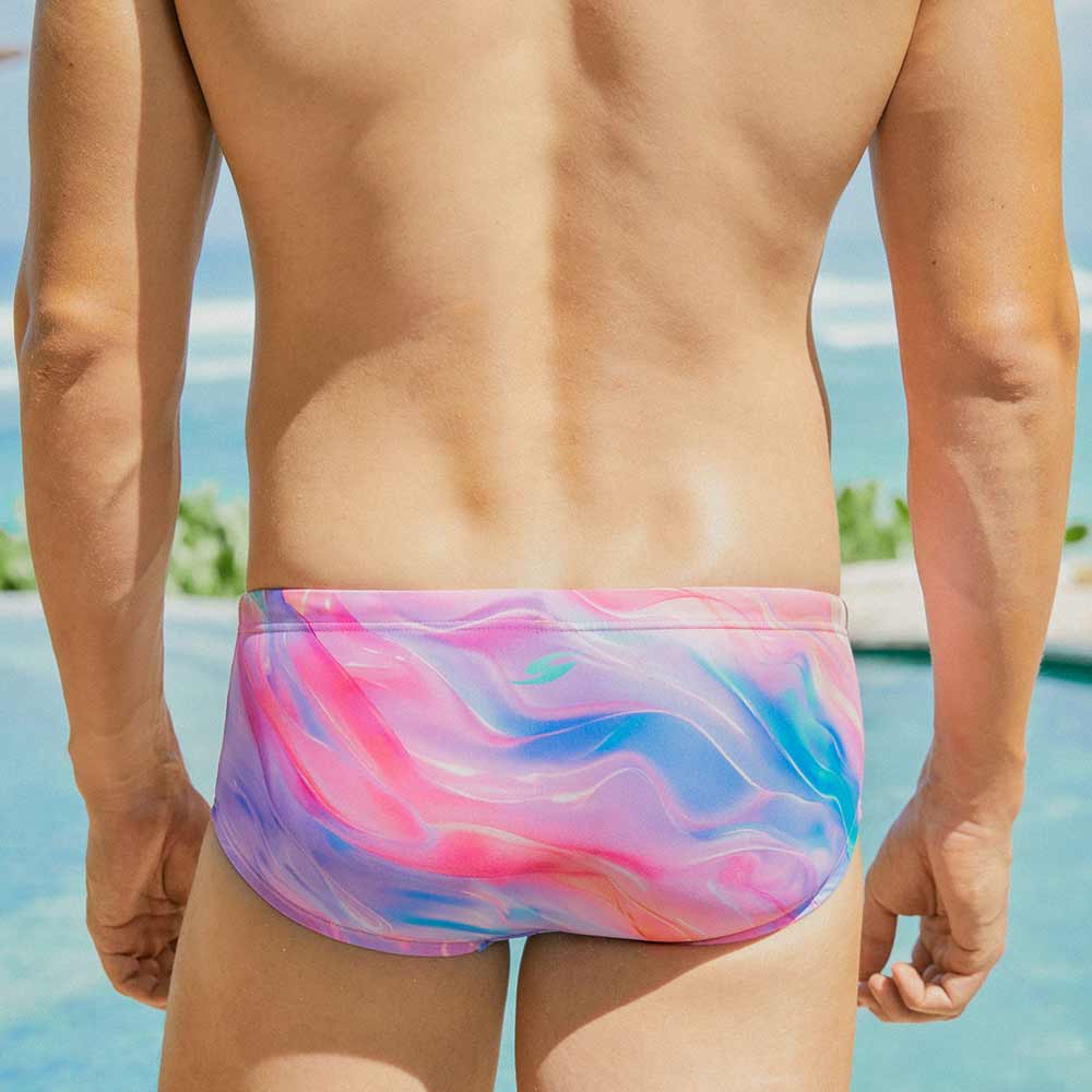 SENTI Glow Me Semi Short Square Leg Swimsuit Pink [MSP-25420 Men's] 디테일