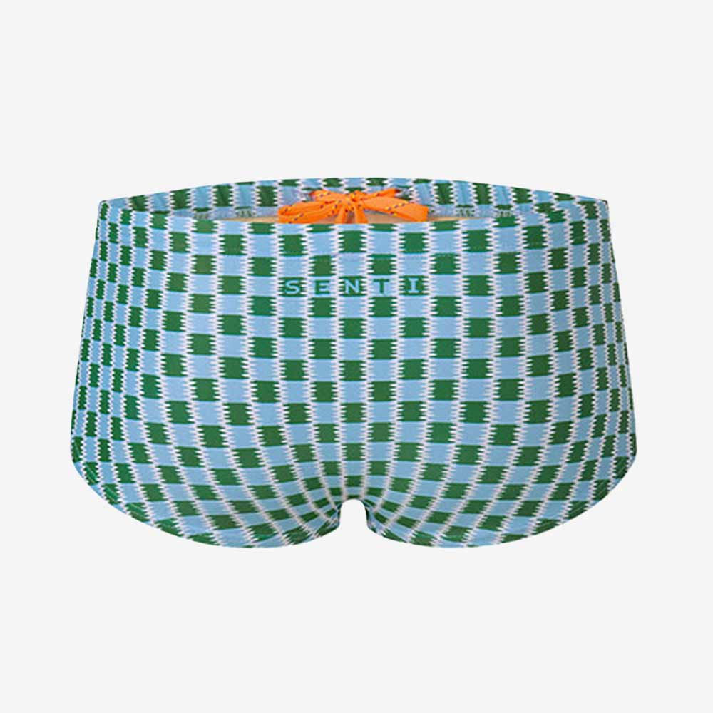 Saltrush Semi Short Sqaure Leg Swimsuit Green