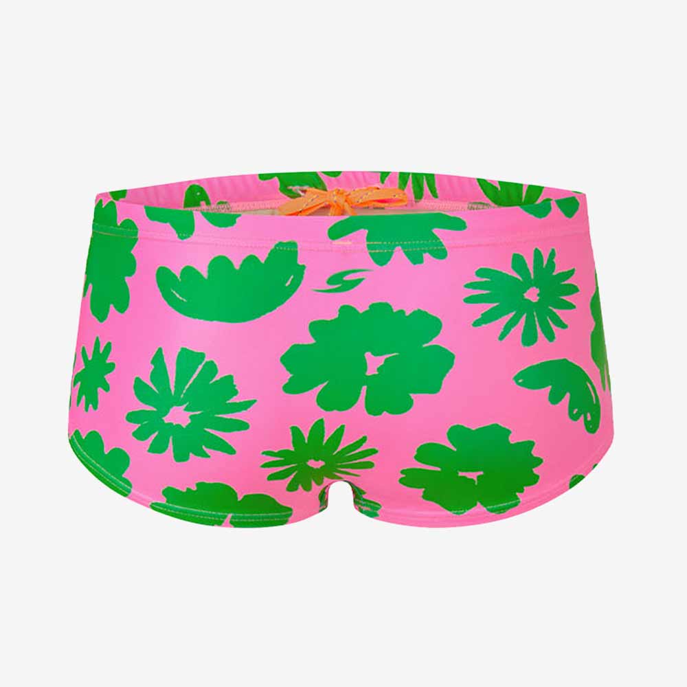 Pinkaba Semi Short Square Leg Swimsuit Pink