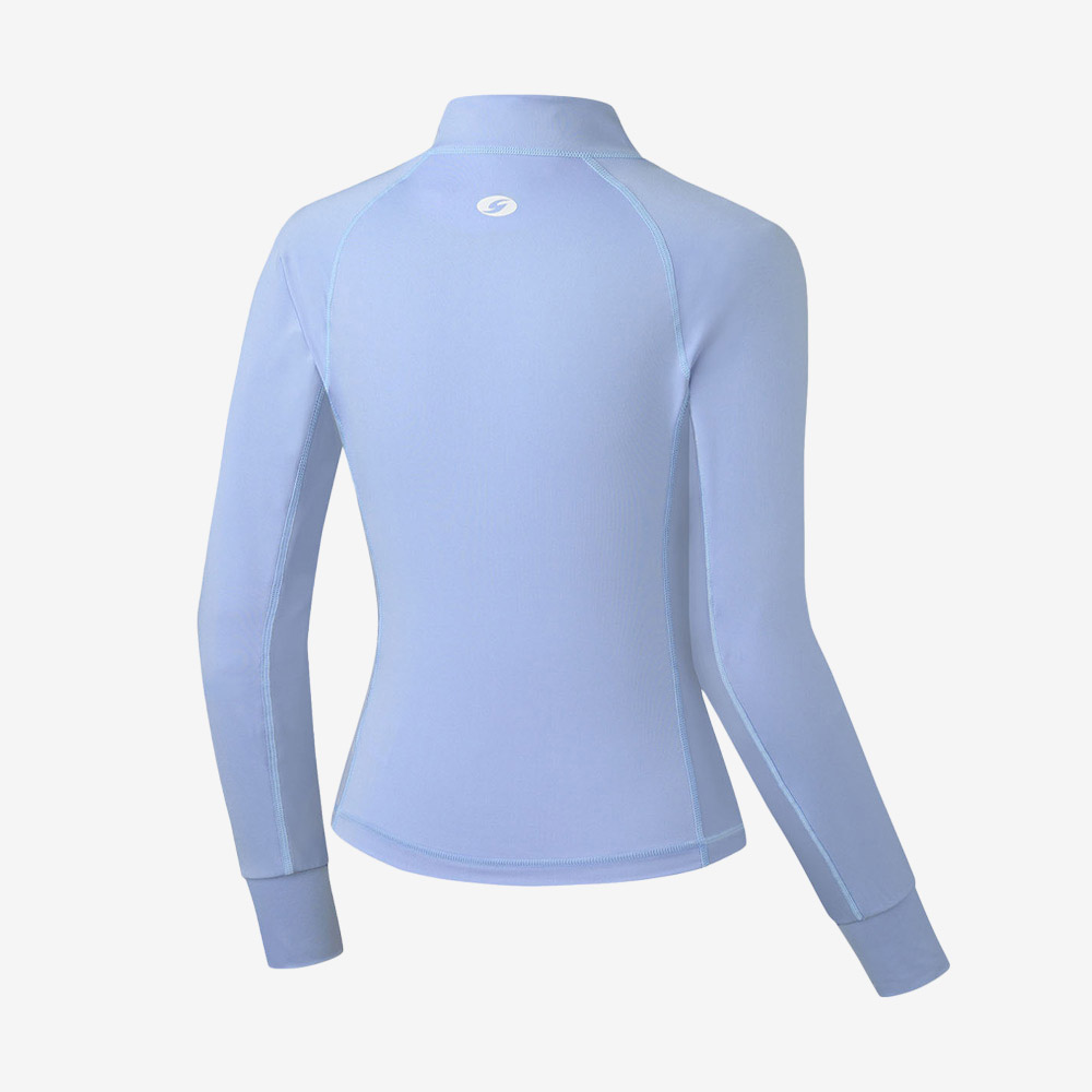 SENTI Summer Club Classic Standardfit Zip-Up Rashguard Lavender [SAR-ARW21 (LV) Women's Beachwear] 디테일