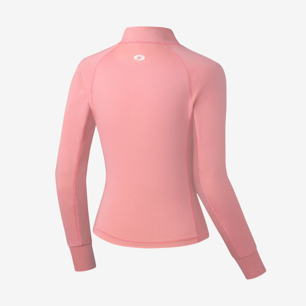 SENTI Summer Club Classic Standardfit Zip-Up Rashguard Pink [SAR-ARW21 (PK) Women's Beachwear] 디테일