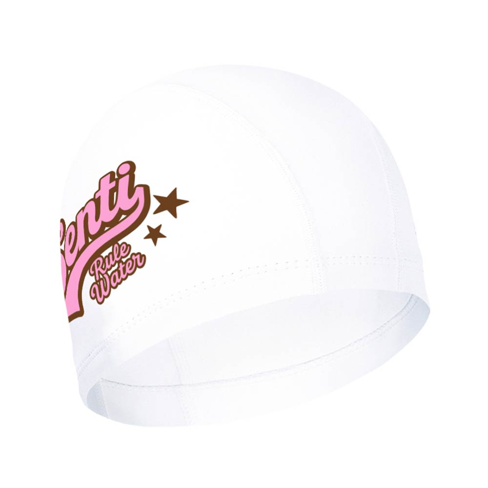 SENTI SENTI Star Silicone Coated Swim Cap Pink [SC-1013] 상품컷