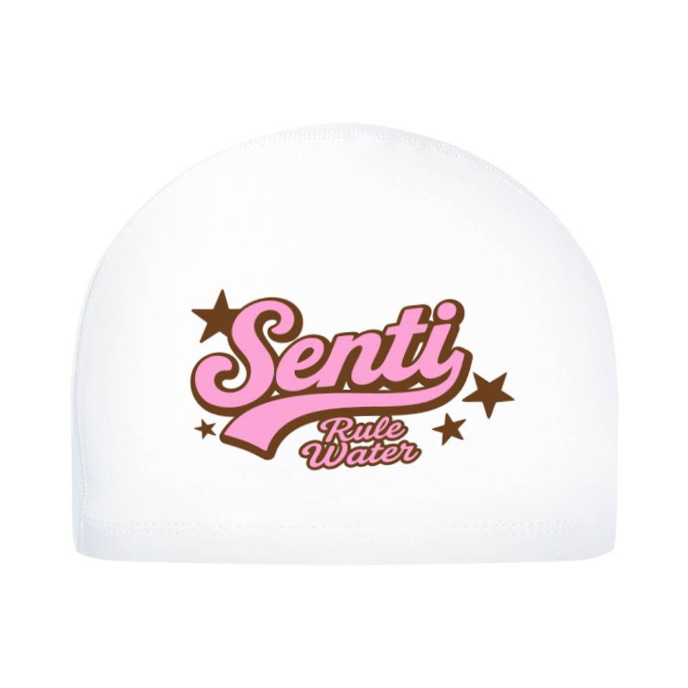 SENTI SENTI Star Silicone Coated Swim Cap Pink [SC-1013] 디테일