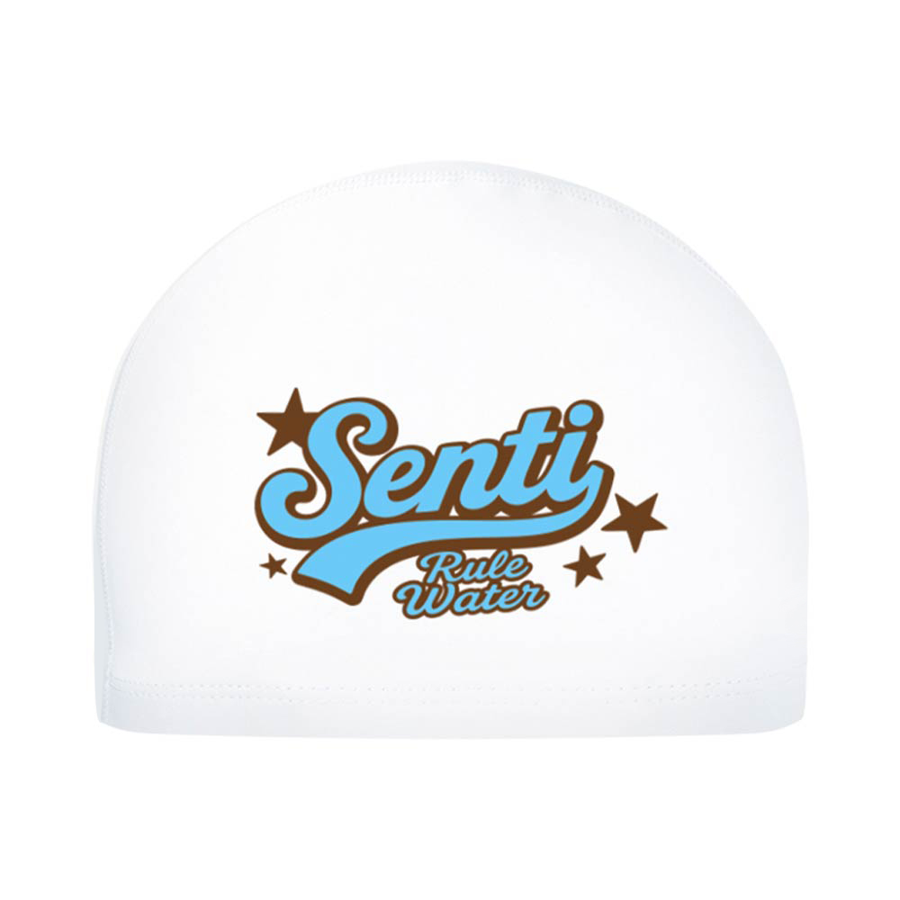 SENTI SENTI Star Silicone Coated Swim Cap Blue [SC-1014] 디테일