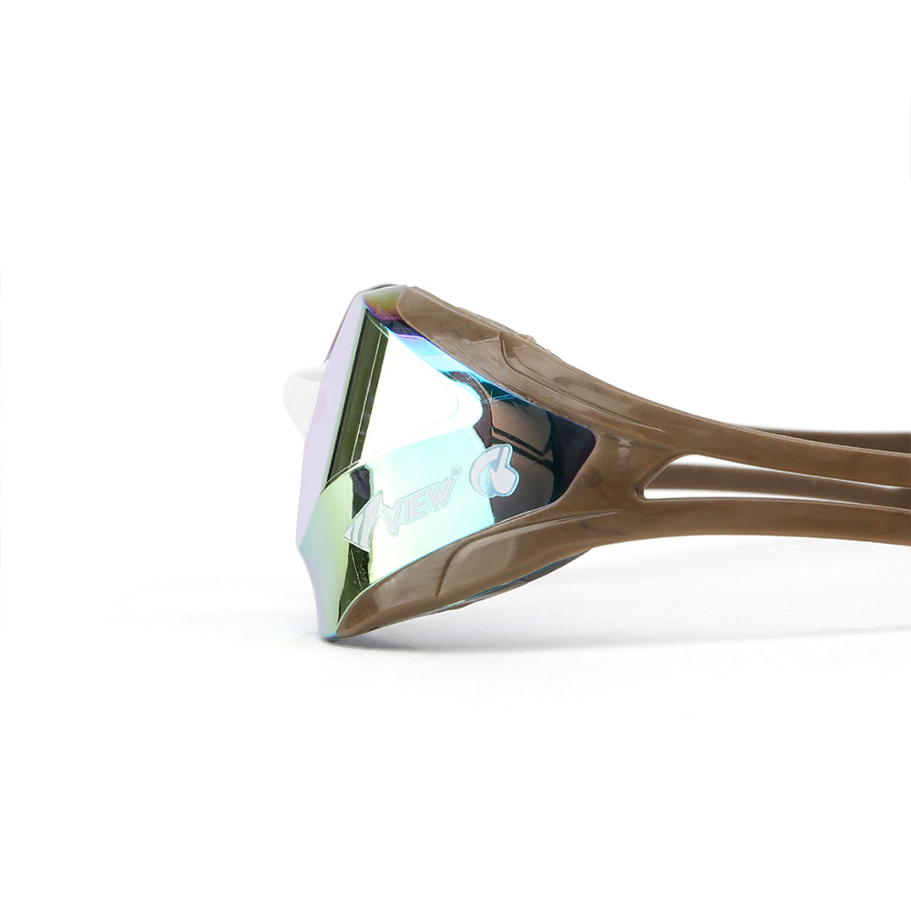 VIEW BladeF Zero Swipe Antifog Mirrored Non-Cushioned Goggles Blue [V128SAM(DSGB) World Aquatics Approved] 디테일