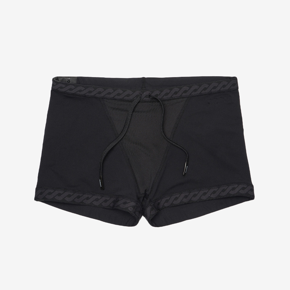 HOOG Basic Big Logo Slimfit Mini Square Leg Swimsuit Black [MFT1003 Men's] 디테일