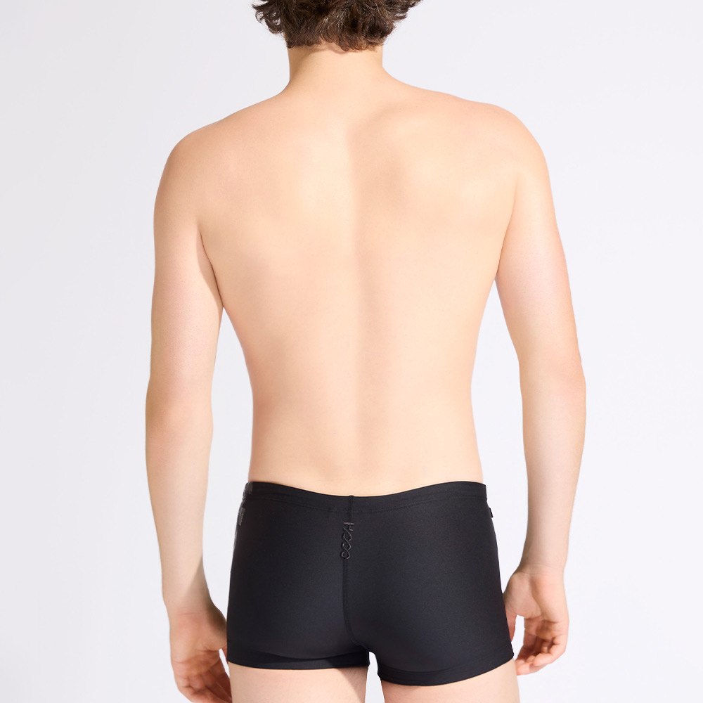 HOOG Basic Big Logo Slimfit Mini Square Leg Swimsuit Black [MFT1003 Men's] 디테일