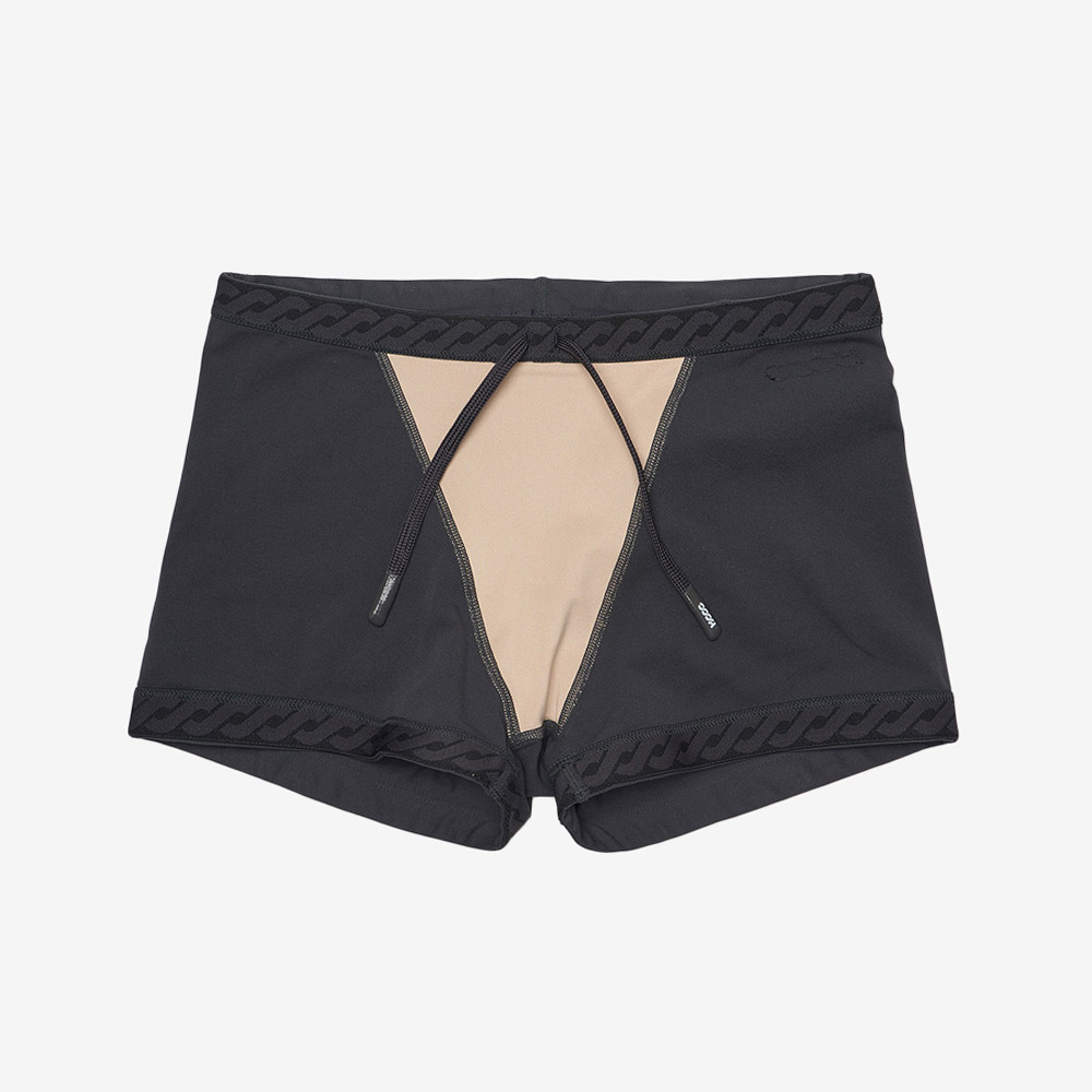 HOOG Basic Impact Slimfit Mini Square Leg Swimsuit Charcoal [MFT1006 Men's] 디테일