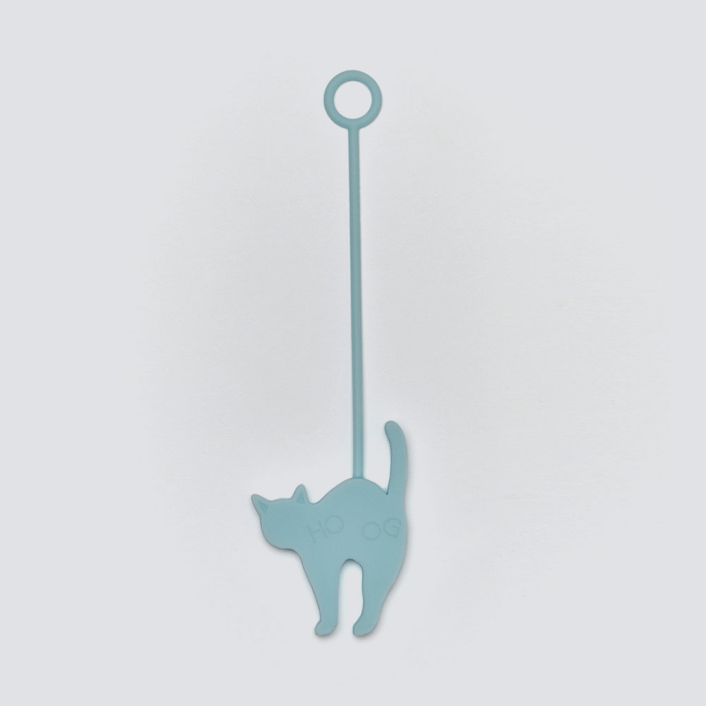 HOOG Cat Charm keyring Sky Blue [HKR053]