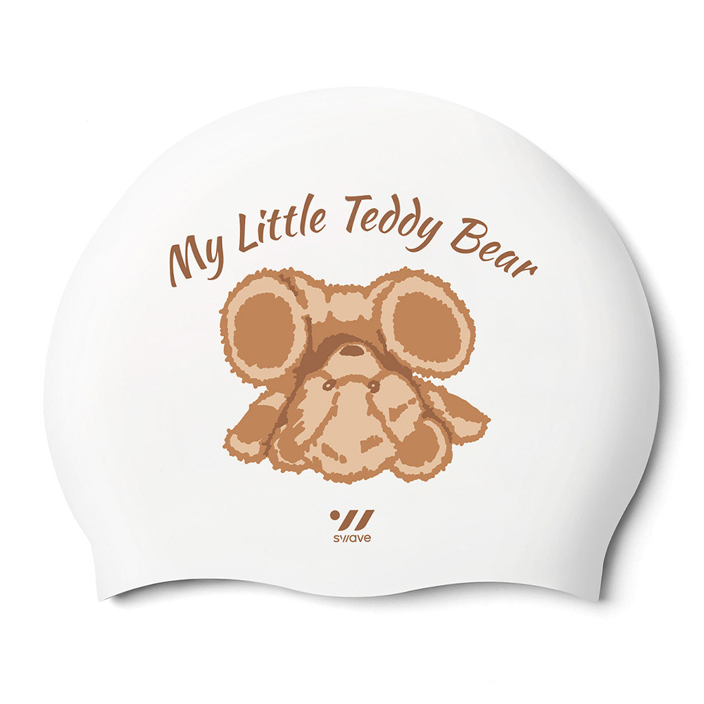 My Little Teddy シリコン スイムキャップ ホワイト