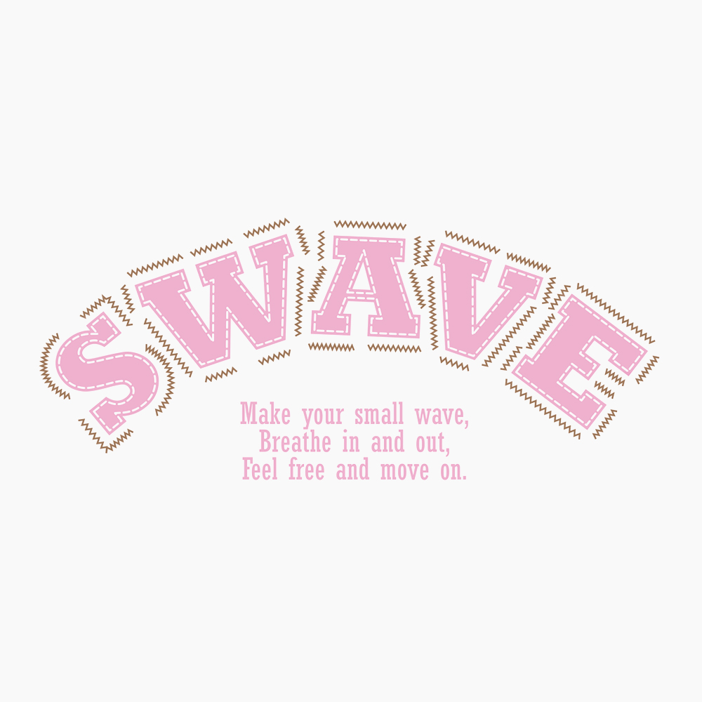 SWAVE Stitch Work シリコン スイムキャップ ピンク [SF3USC003 水泳帽] 디테일