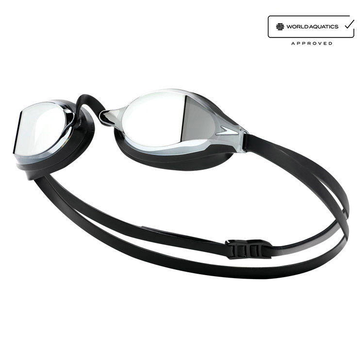 SPEEDO Speed Socket 2 ミラー ゴーグル ブラック [8-108973515 FINA認証 スイムゴーグル]