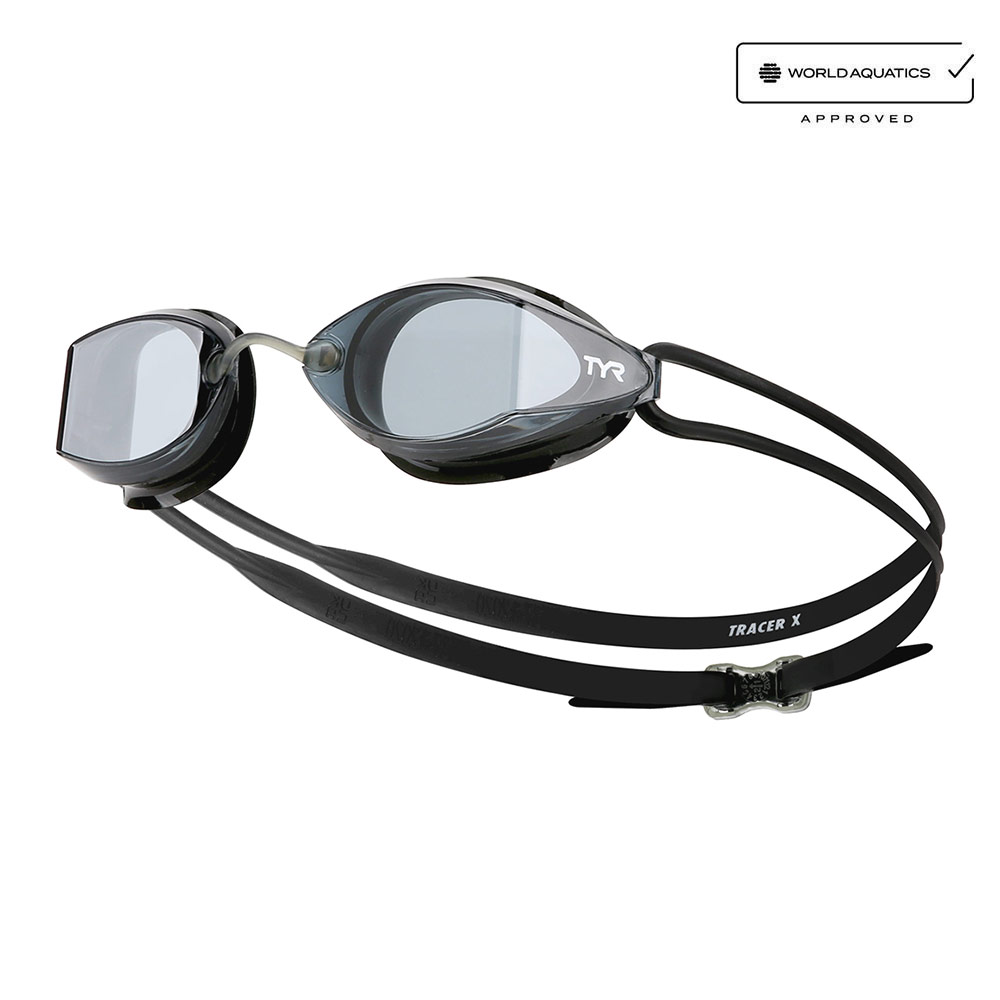 TYR Tracer-X Nano Fit 水泳ゴーグル スモークブラック [LGTRXN-074(SM BK) WA承認] 상품컷
