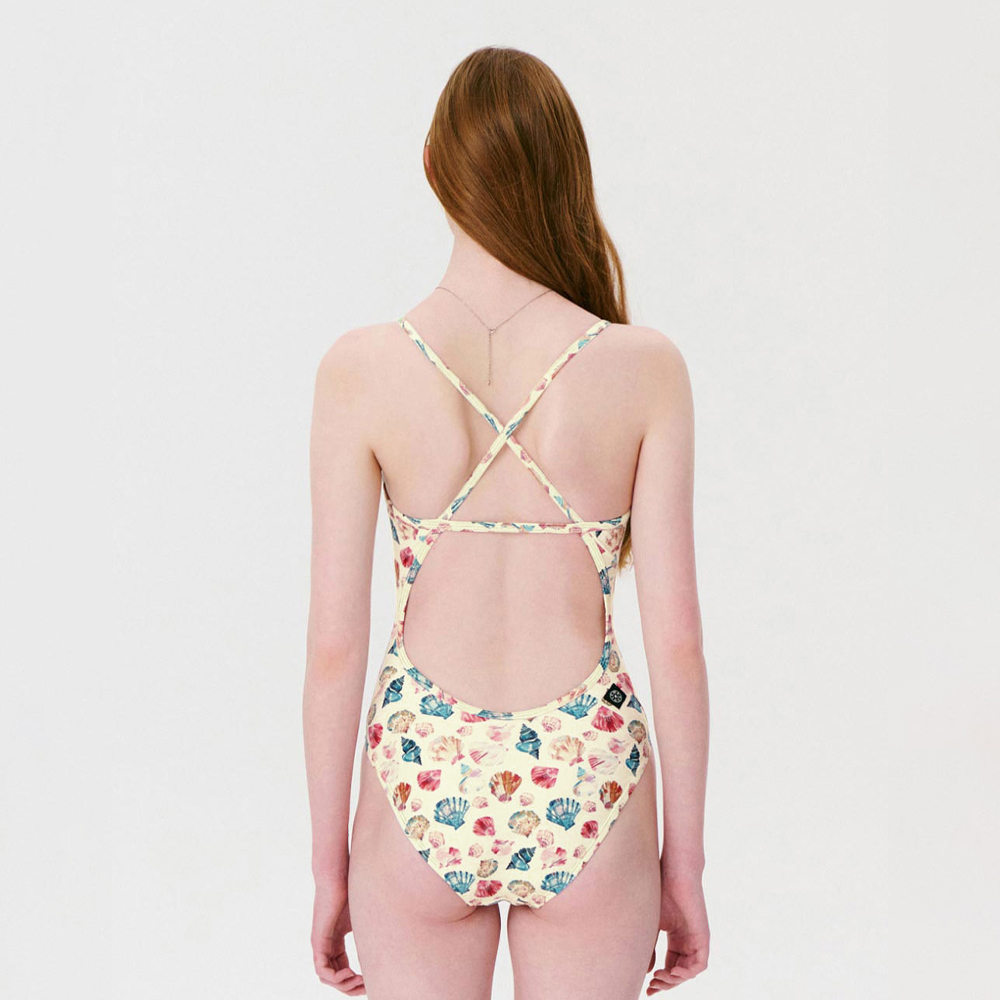 LEMANGO Seashell Cove Cross Modify バック 水着 クリームベージュ[LSWON16165611レディース トレーニング] 디테일