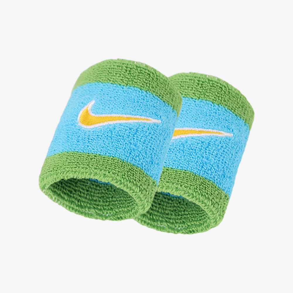 NIKE Swoosh Classic Wristband 2PK GreenBlue [II5301-488]