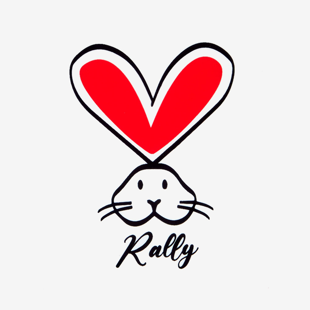 RALLY Heart Rabbit シリコン スイムキャップ レッド [QRUC304(RED) 水泳帽] 디테일