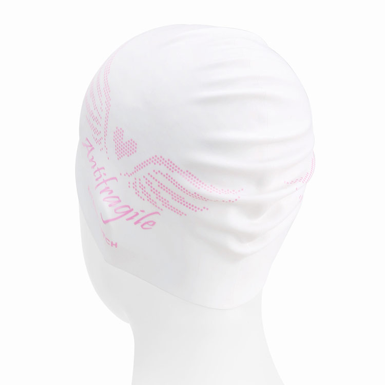 KITSCH PITCH Dot Angel Wing Silicone Swim Cap Pink [KF4USC003] 디테일