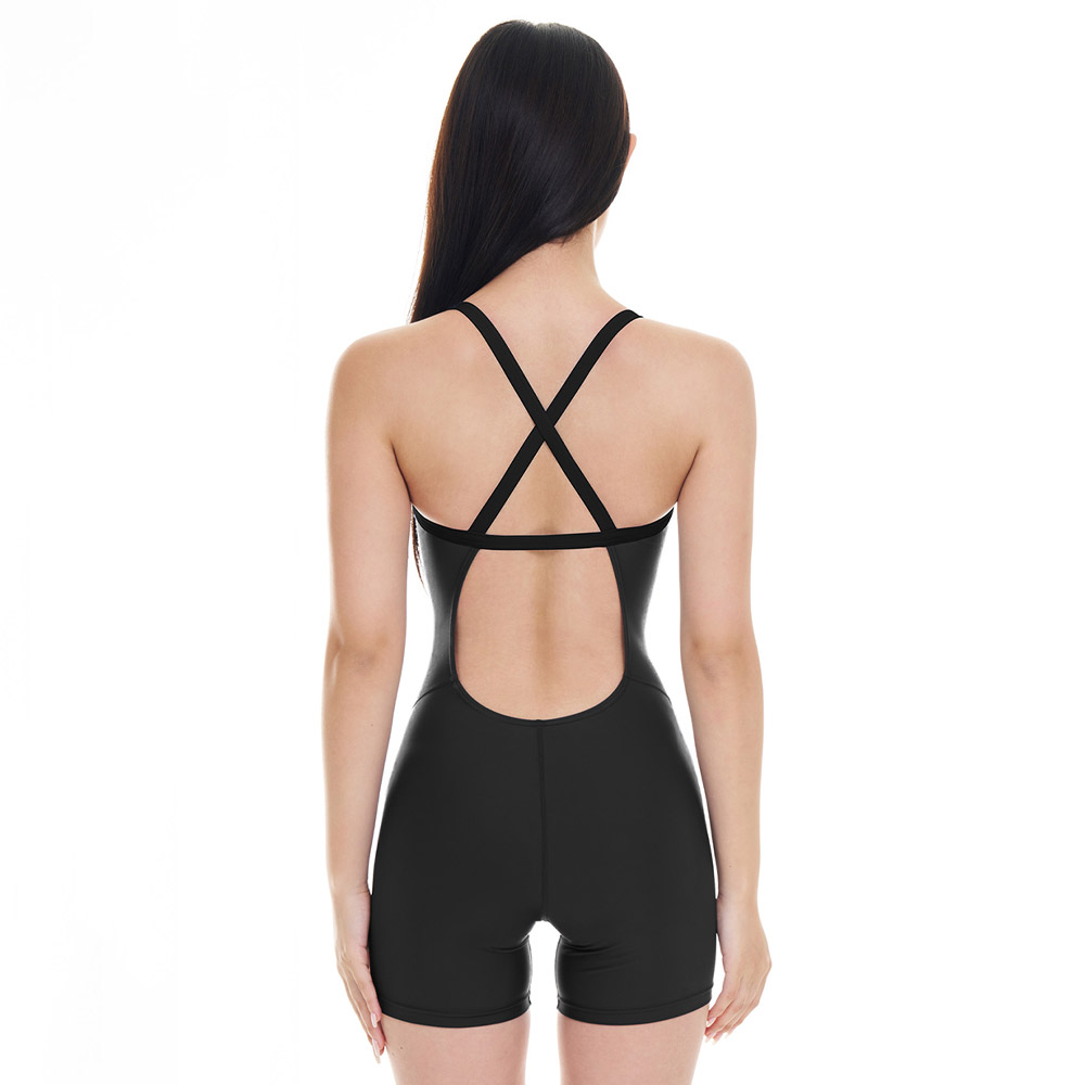 SENTI Essential Legsuit Drop Back Swimsuit Black [WSAT-8101 Women's] 디테일