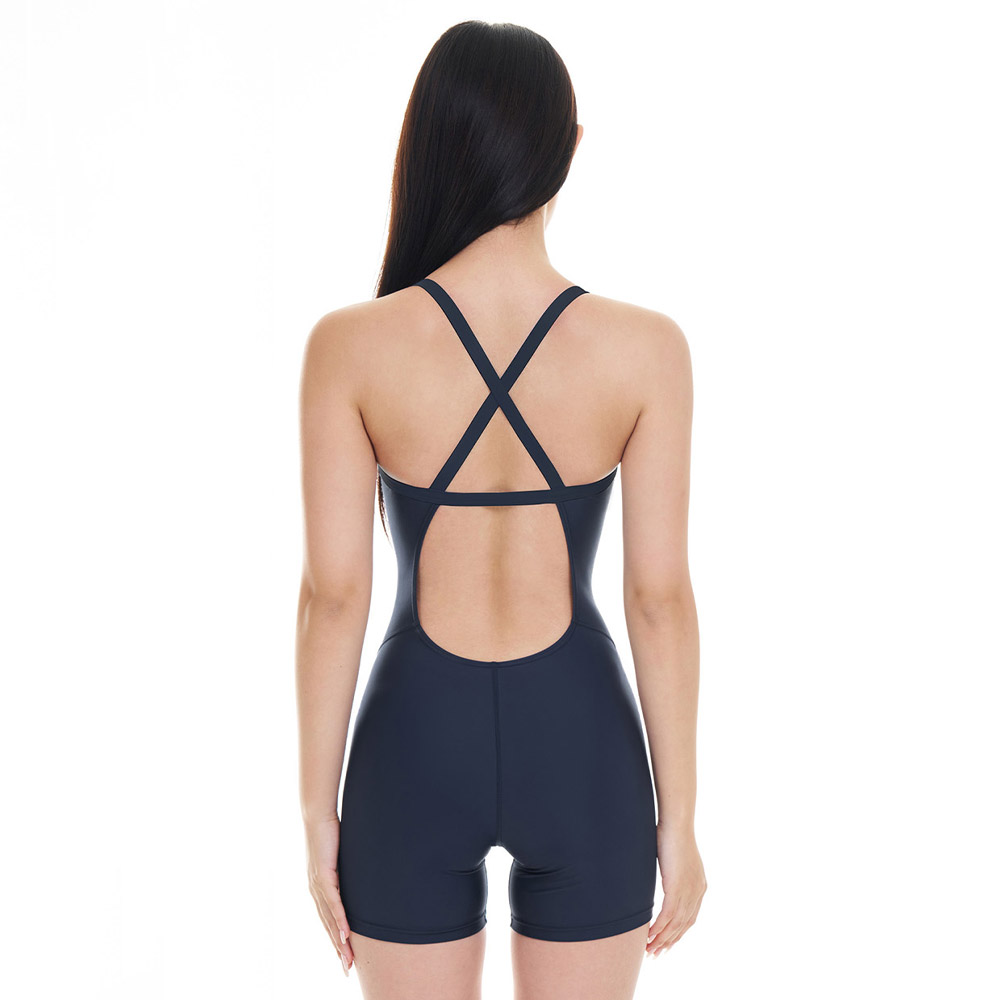 SENTI Essential Legsuit Drop Back Swimsuit Navy [WSAT-8201 Women's] 디테일