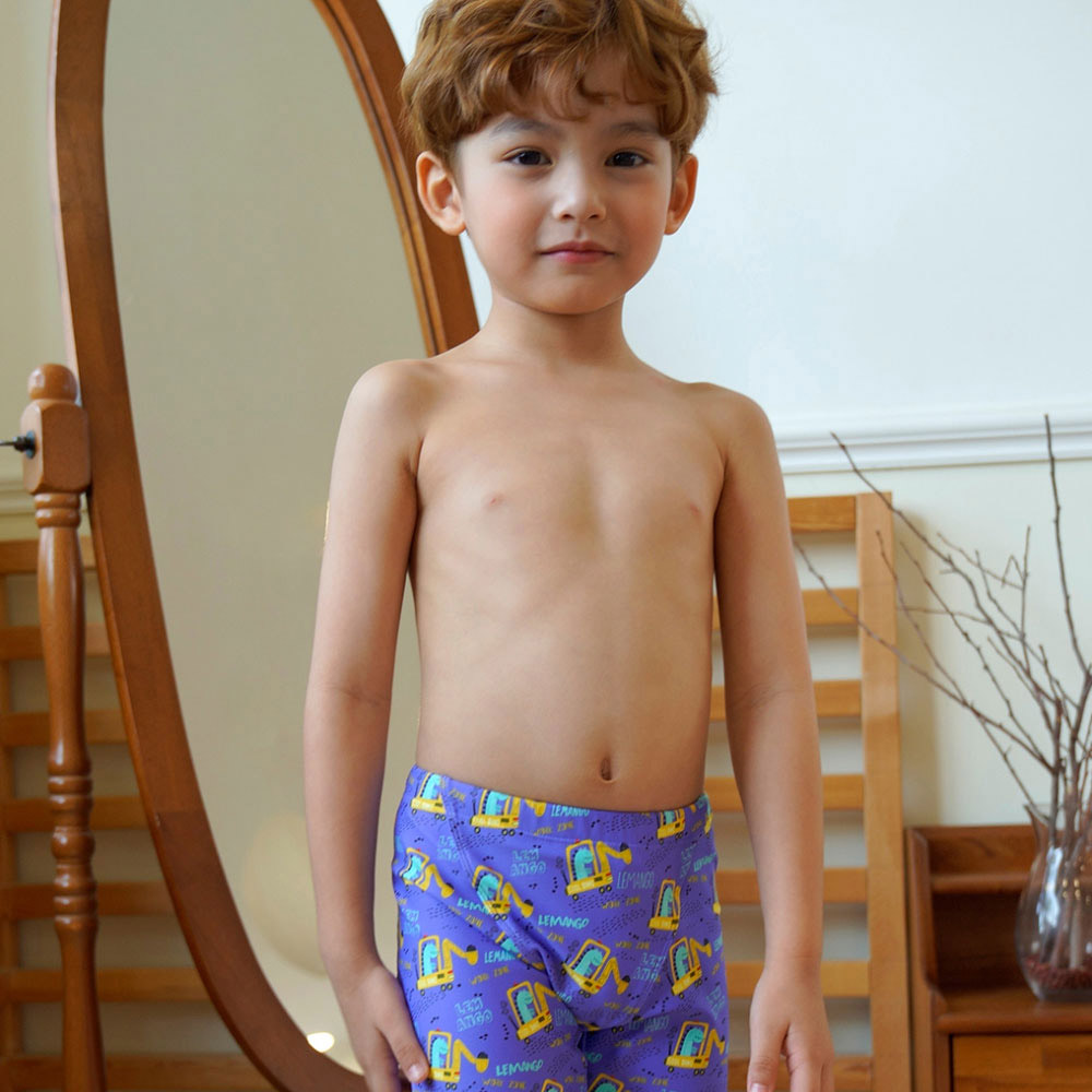 LEMANGO Kids Digo Jammer Swimsuit Zest Purple [LSBJM26305630 Boys] 디테일