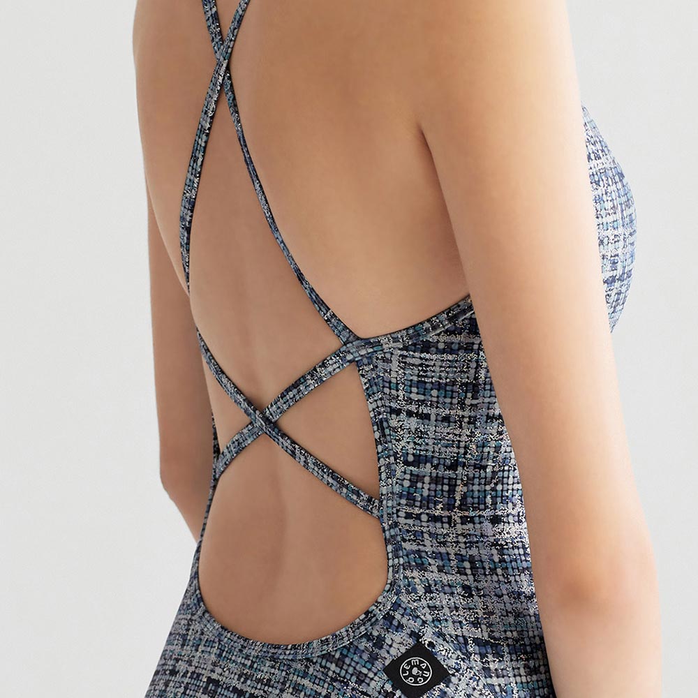 LEMANGO Ocean Lattice Double Cross バック 水着 [LSWON16295666 レディース トレーニング] 디테일