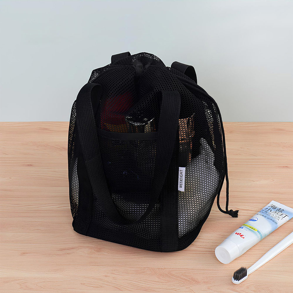 STM TAPONY Secret Pocket Mesh Bag Black [Swim Bag] 디테일