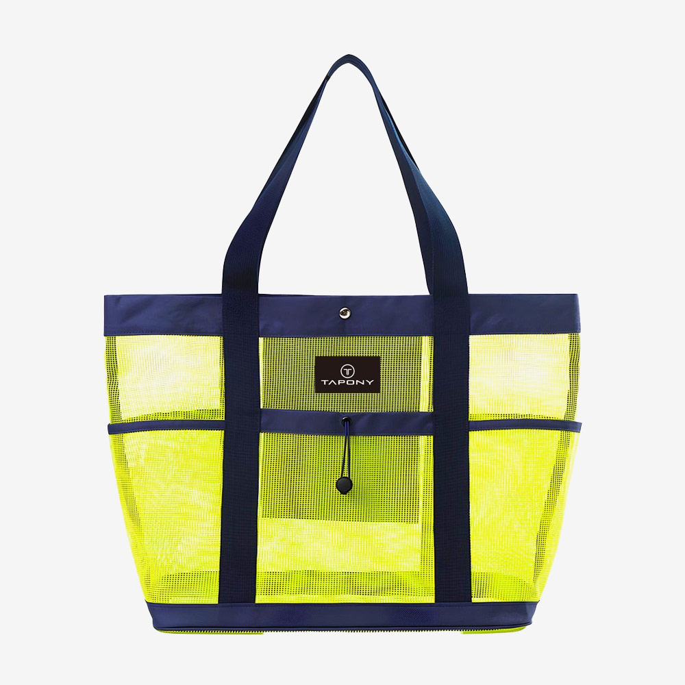 STM TAPONY Daily Mesh Shopper Bag Lime [Swim Bag] 상품컷