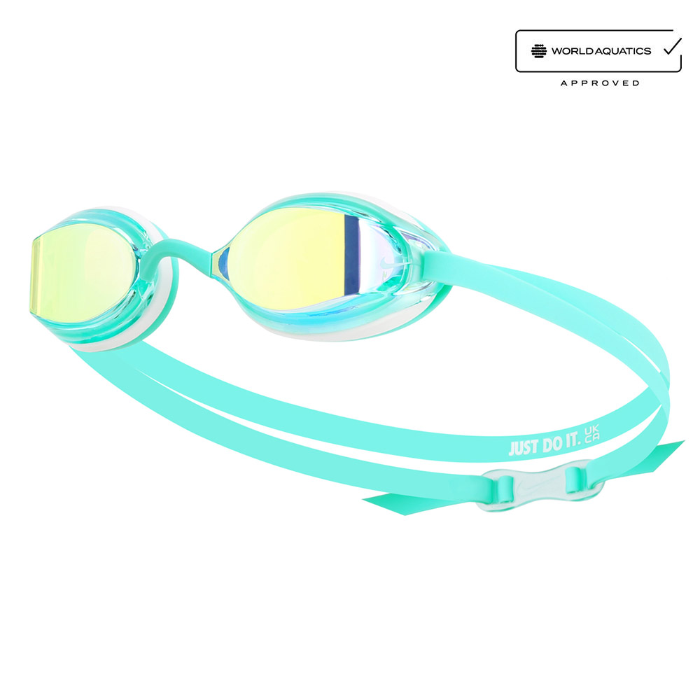 NIKE SWIM Legacy Comfort Mirrored Goggles Bleached Turk [NESSF132-468 World Aquatics Approved] 상품컷