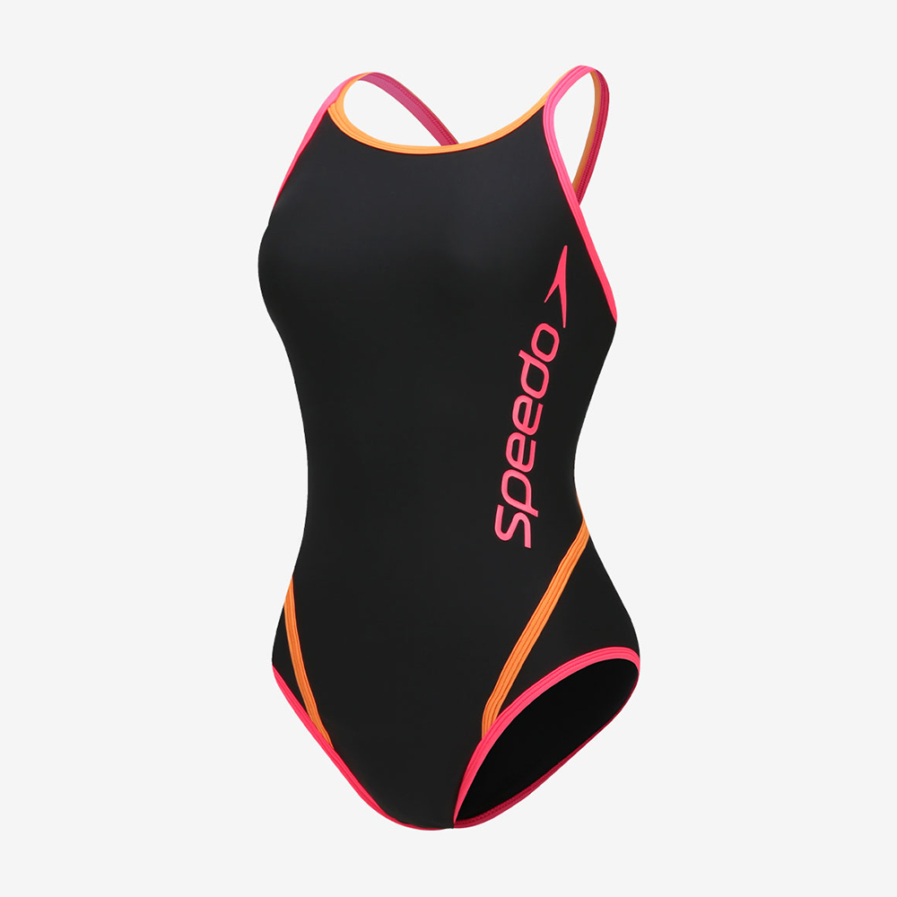 SPEEDO Endurance FC Turns V-Back Swimsuit Neon Pink [STW02550(NP) Women's]