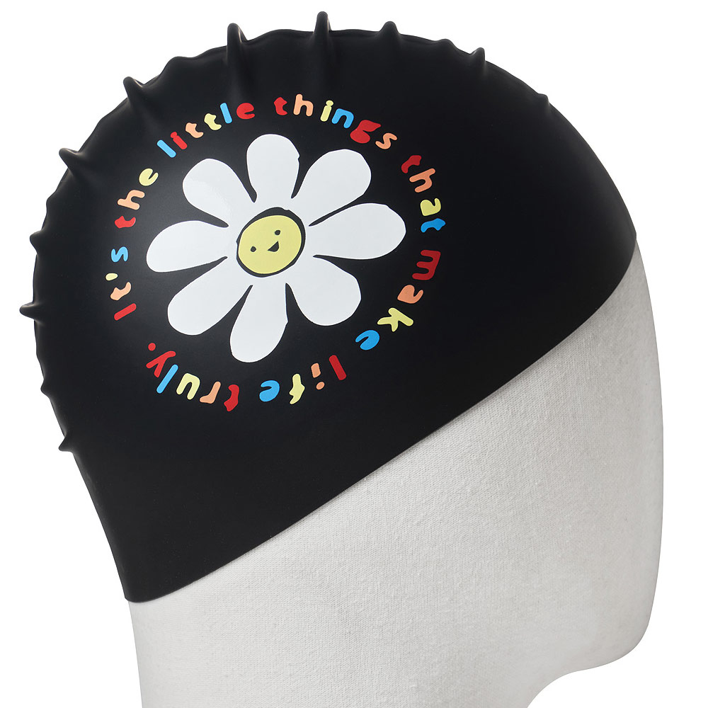 HOOG Little Things Silicone Swim Cap Black [SSC775] 디테일