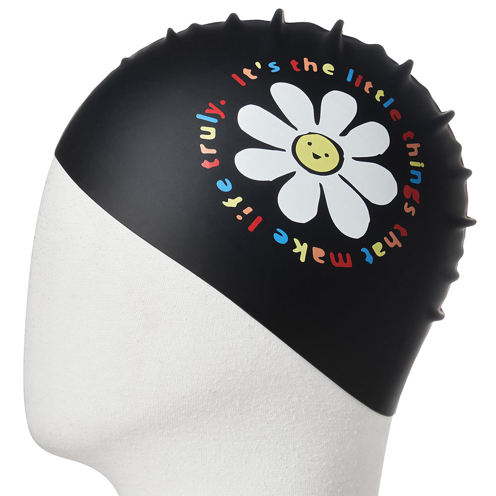 HOOG Little Things Silicone Swim Cap Black [SSC775] 디테일