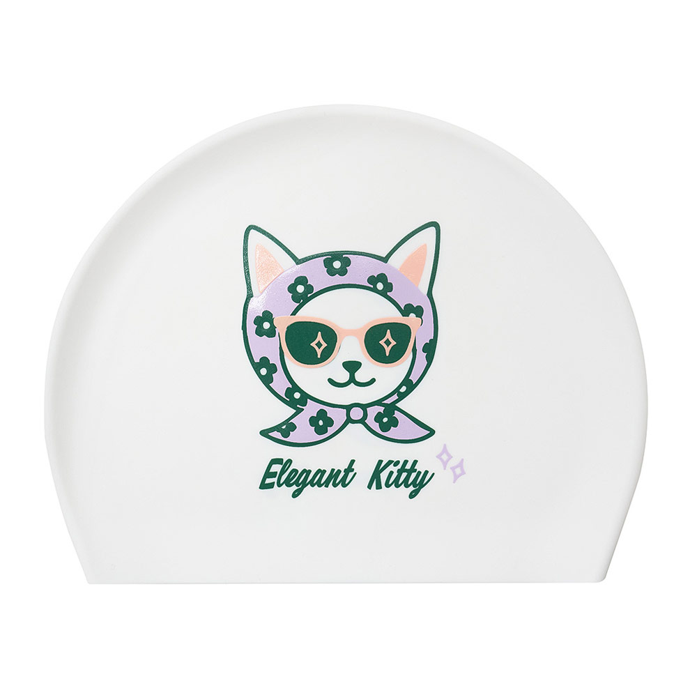 Elegance Kitty シリコン スイムキャップ ホワイト