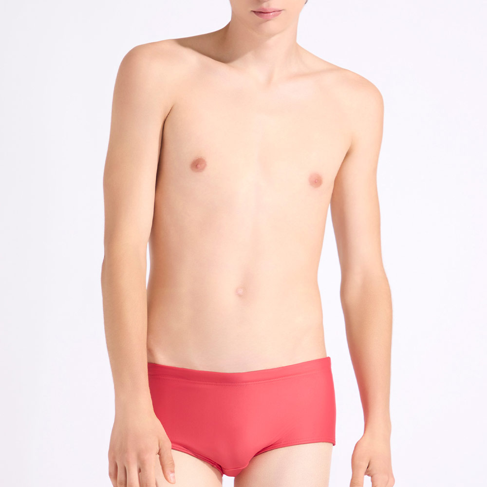 HOOG Funnyberry Square Leg Swimsuit Red Coral [MFA1009 Men's]
