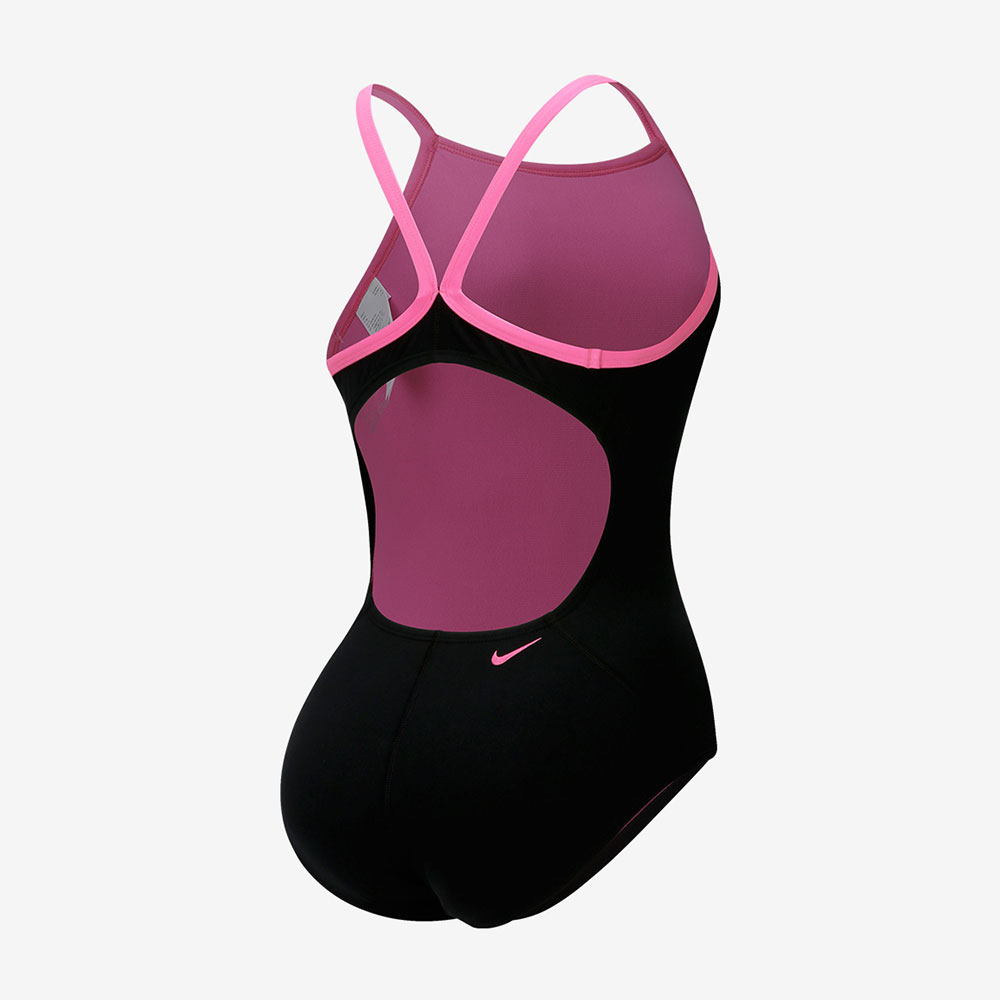 NIKE SWIM Origins Shadow Swoosh Racer Back Swimsuit Black [NESSG033-001 Women's] 디테일
