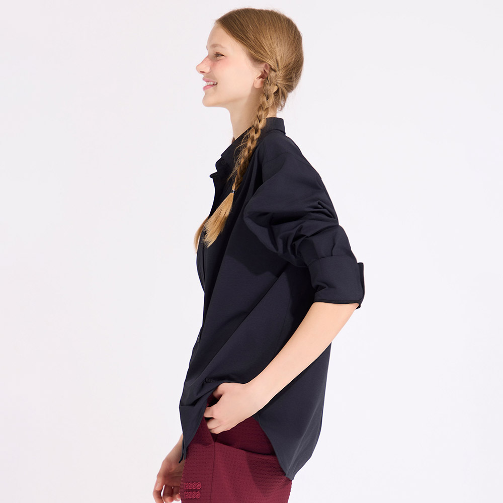 HOOG Funnyberry Funnyside Daily Rashguard Long Sleeve Shirt ブラック [AWT0082 Beachwear] 디테일