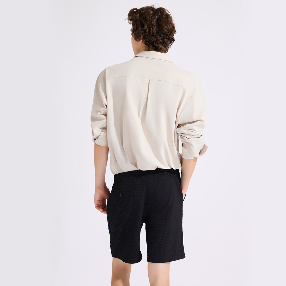 HOOG Funnyberry Funnyside Seersucker Shorts ブラック [AMB0013 メンズ ビーチウエア] 디테일