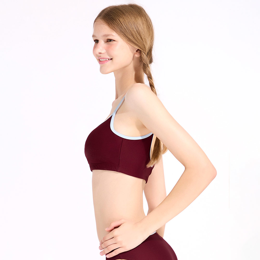 HOOG Funnyberry Funnyside Bikini Bra Old Burgundy [AWA0049 Women's Beachwear] 디테일