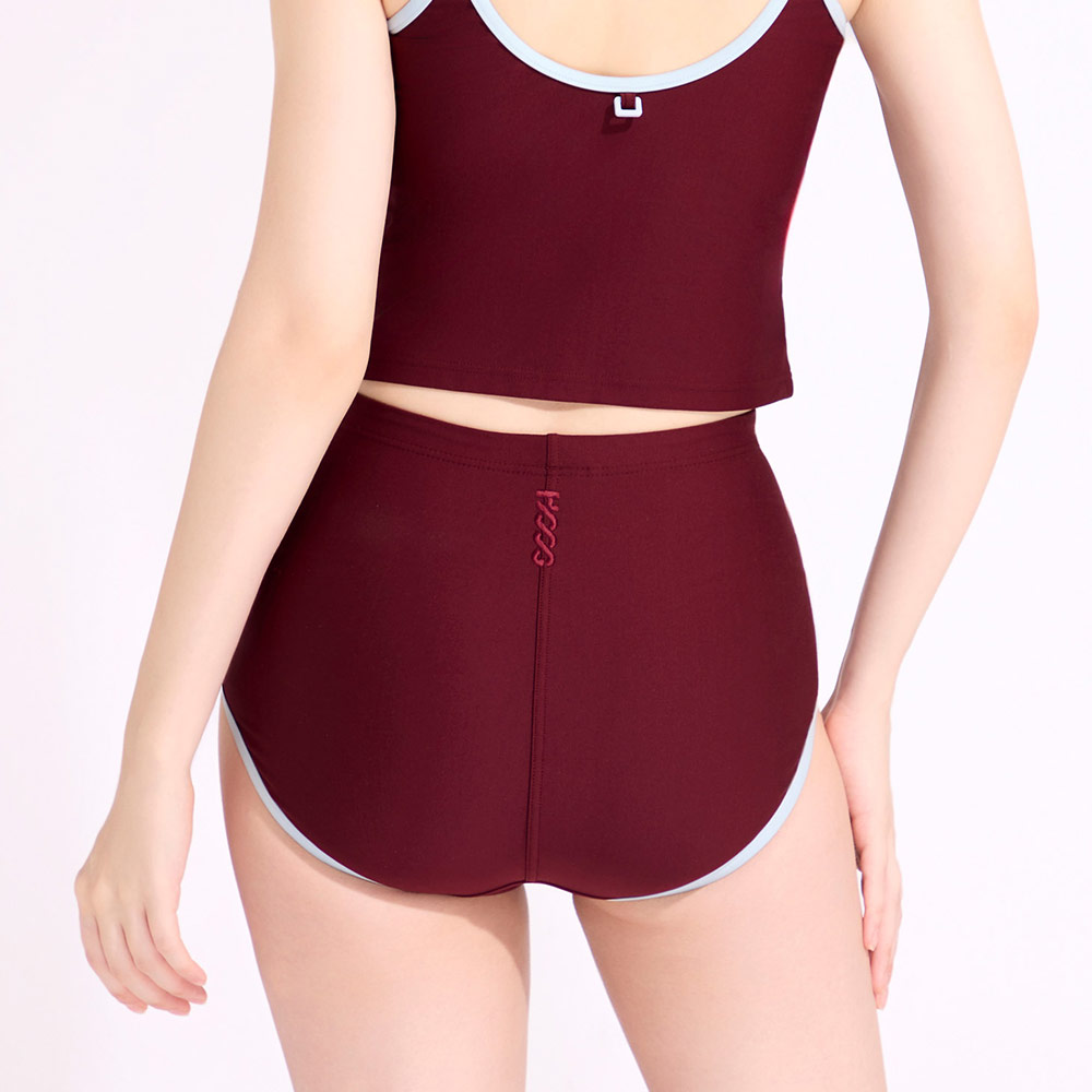 HOOG Funnyberry Funnyside Bikini Square Shorts Panty オールドバーガンディ [AWY0055 レディース ビーチウエア] 디테일