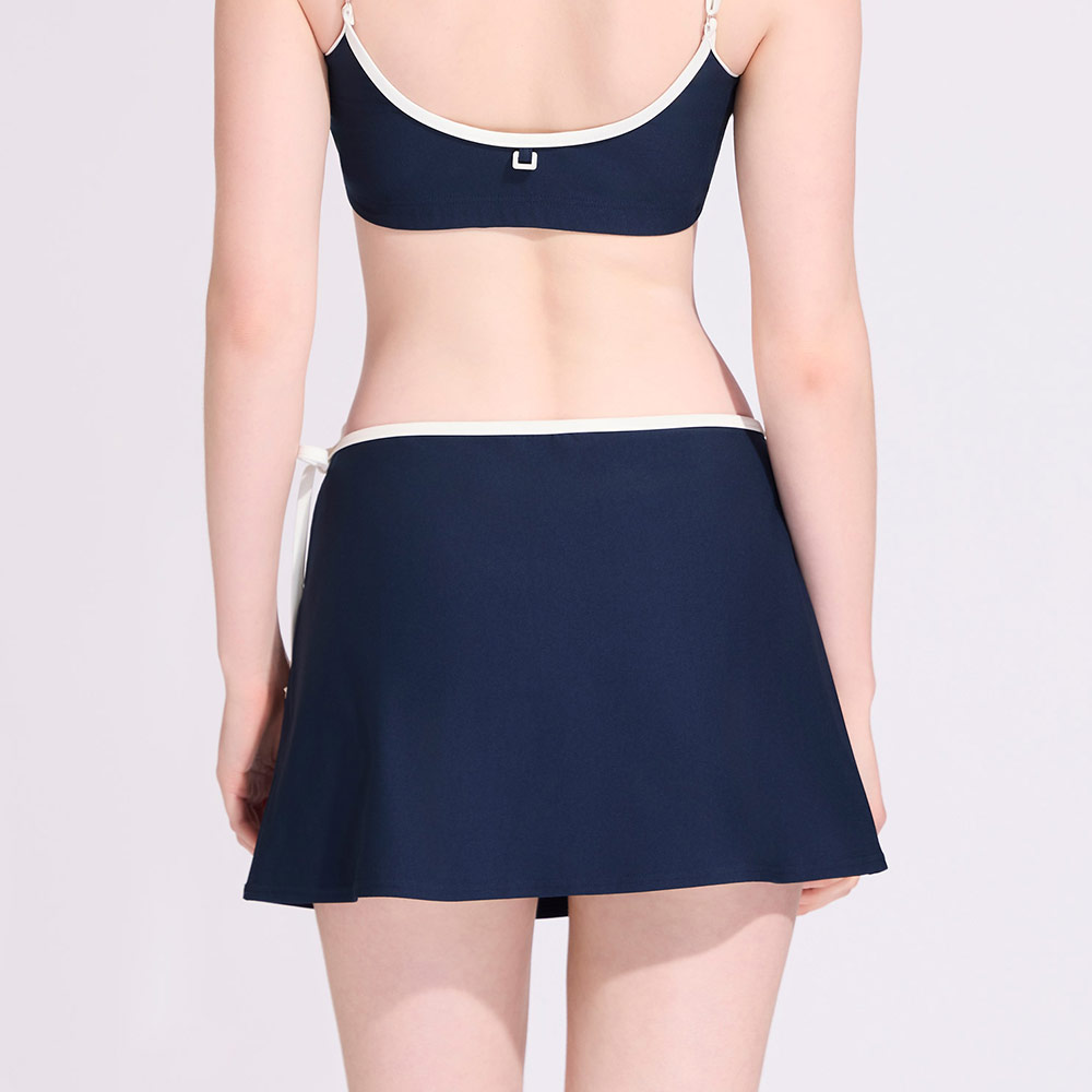 HOOG Funnyberry Funnyside Cover-Up Skirt Navy [AWB0061 Women's Beachwear] 디테일