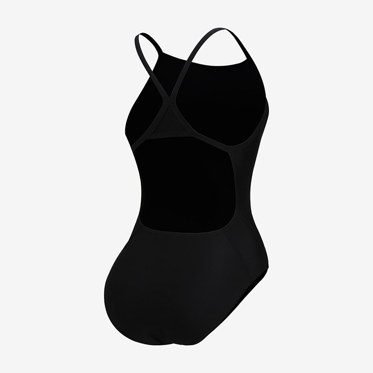 SPEEDO EnduraSoft Solid Turn Back Swimsuit Team Black [8-A000310014 Women's ] 디테일