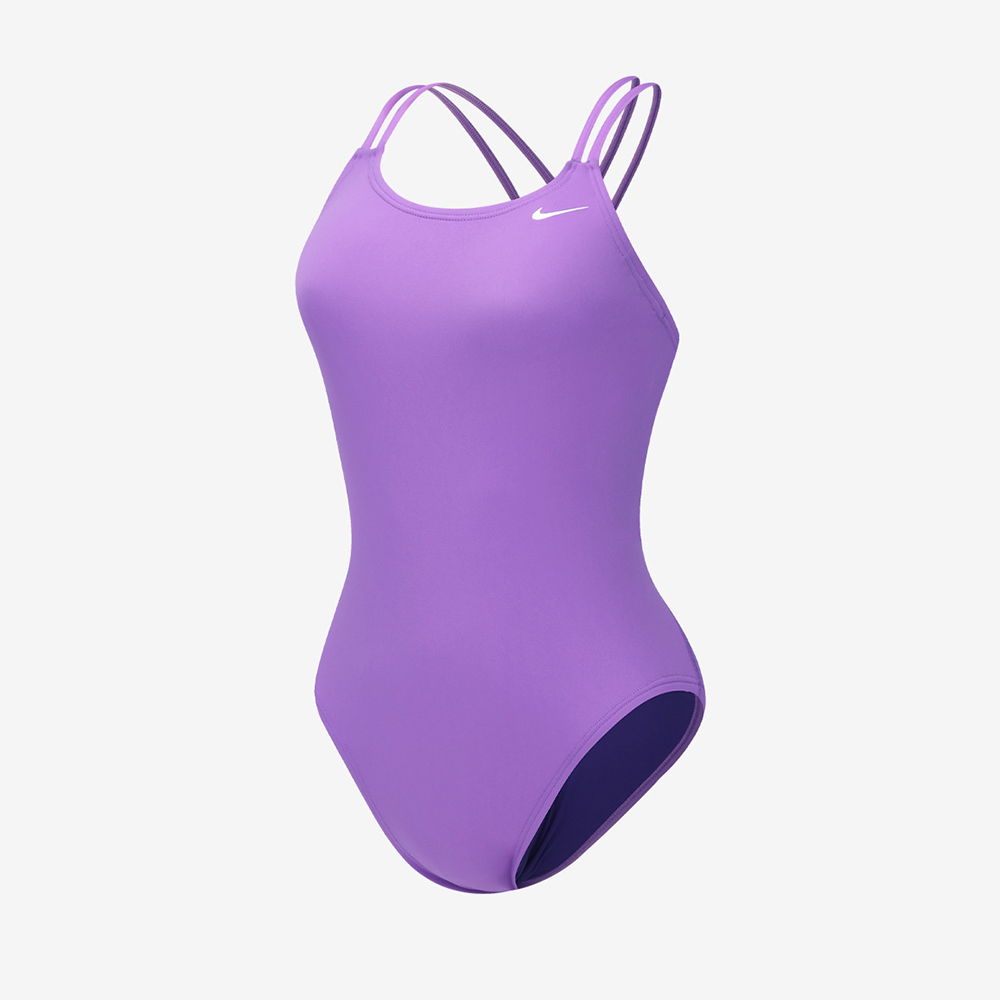 Answer Solid Spider Back Swimsuit Bright Violet