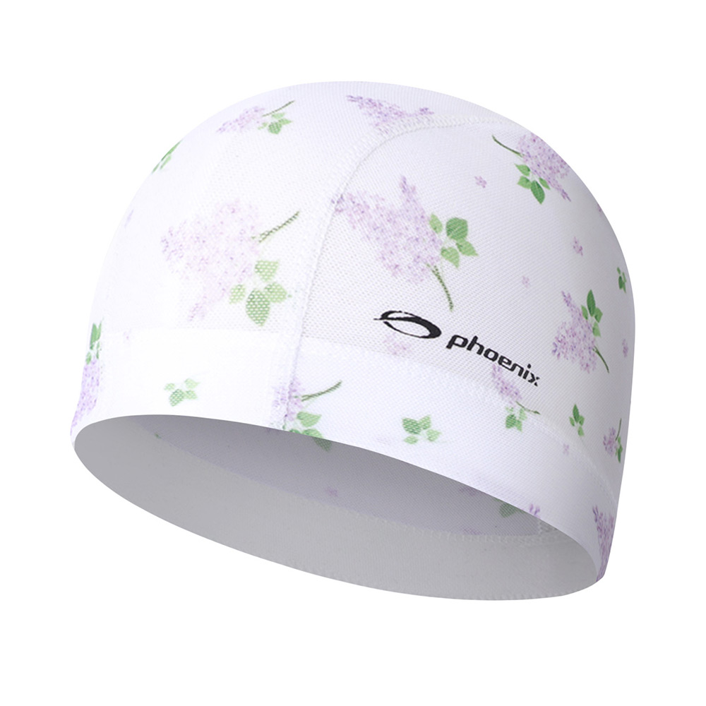 PHOENIX ライラック メッシュキャップ スイムキャップ ホワイト [PCM-02-LILAC(WHT)] 상품컷